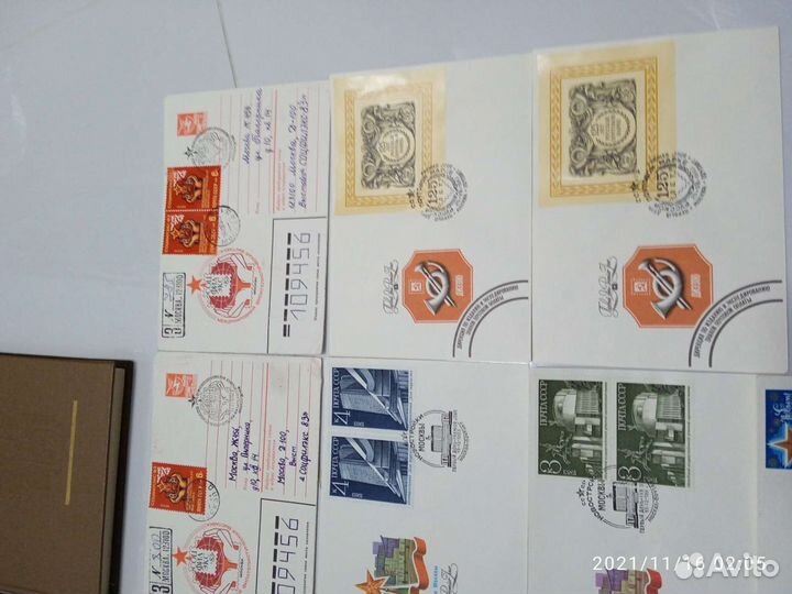Почтовые конверты, марки и блоки СССР