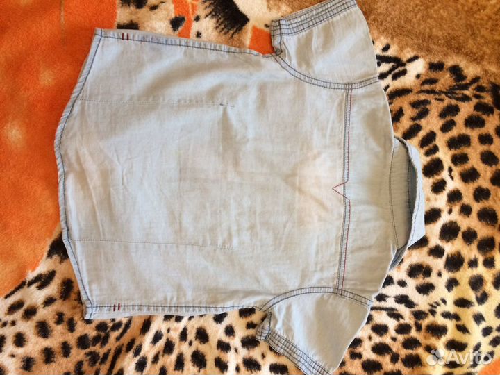 Рубашка джинсовая на мальчика 4-5,5 лет