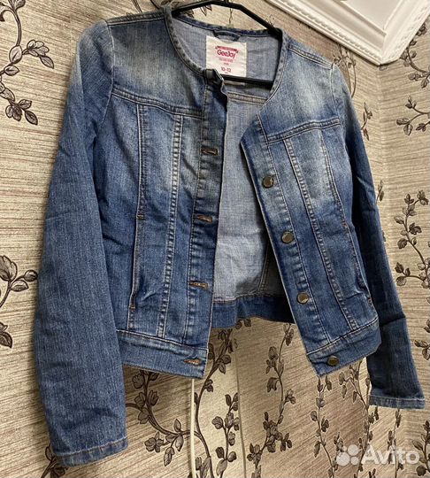 Джинсовая куртка для девочки 146