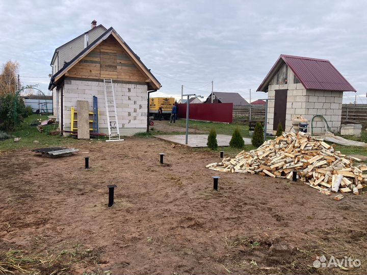 Винтовые сваи. Установка за 1 день