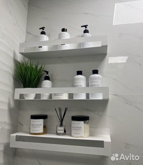 Полка для ванной 3 шт в наборе
