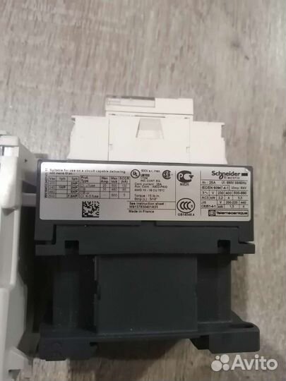 Контакторы schneider с тепловой защитой
