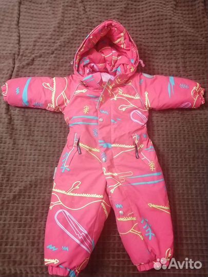 Зимний комбинезон для девочки 92