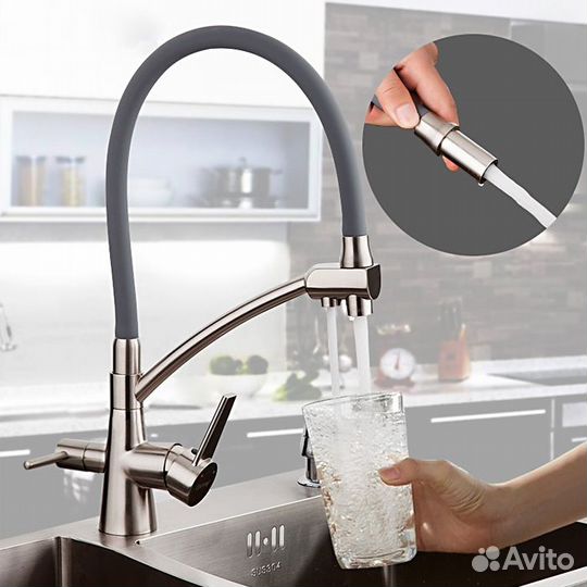 Gappo G4398 Смеситель для кухни, сатин