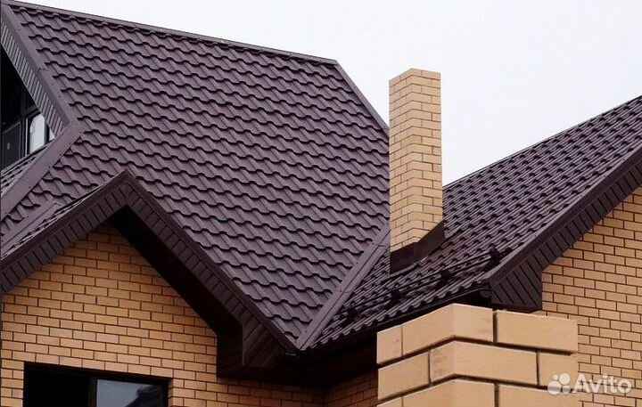 Металлочерепица полиэстер Темная