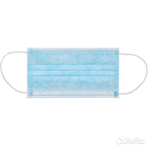 Маска медицинская трехслойная 1шт