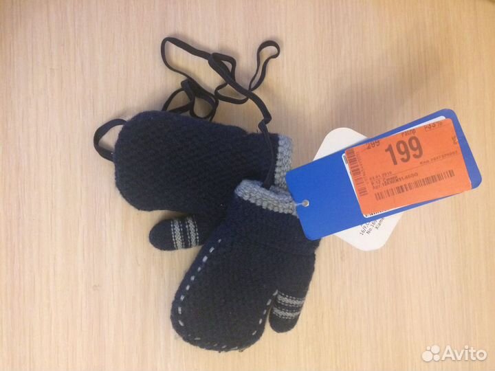 Новые Варежки на искуств.меху 12 размер