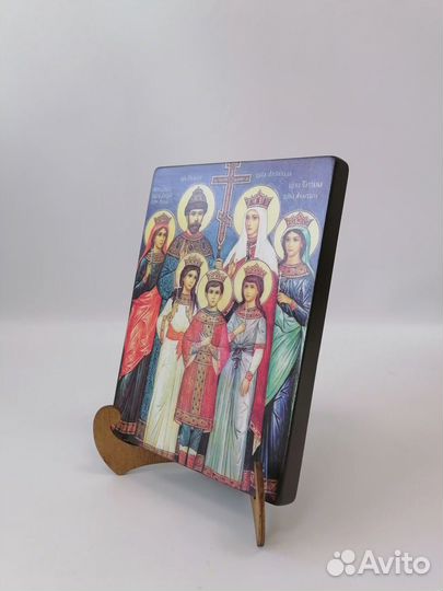 Царская семья Романовых, арт И067-4 / 9x12x1,8 см