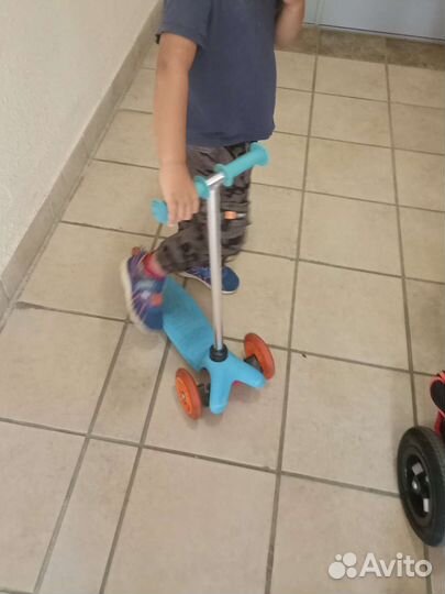 Самокат детский трехколесный бу