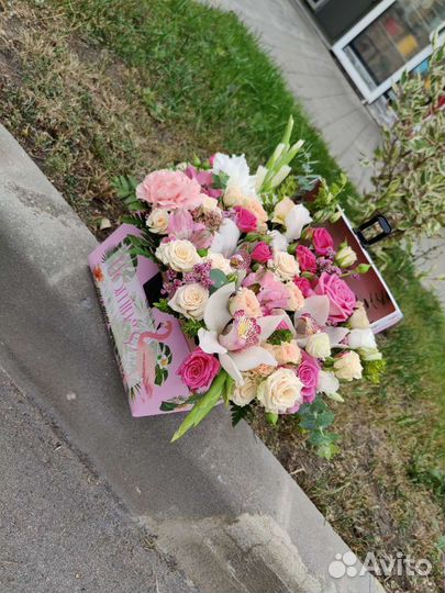 Цветы Липецк сундучок с цветами