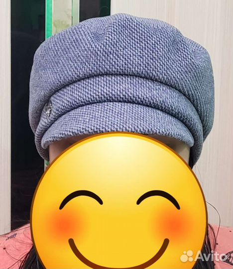 Шапка-кепка женская шерстяная