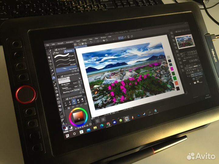 Графический планшет для рисования новый + сумка