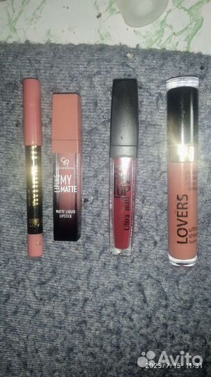 Блеск для губ, карандаш, жидкая помада