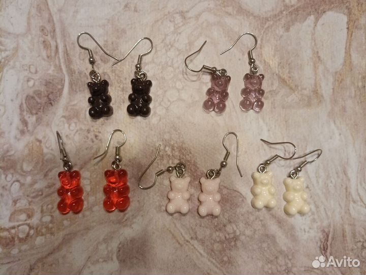 Сережки мишки