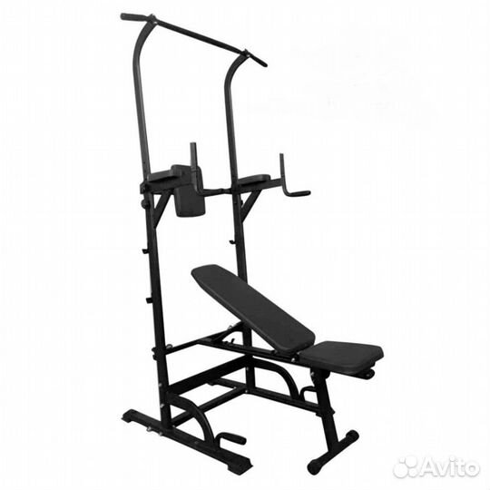 Тренажер со скамьей DFC power tower G004