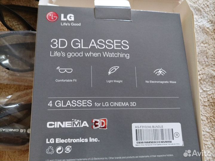 3D очки для телевизора LG