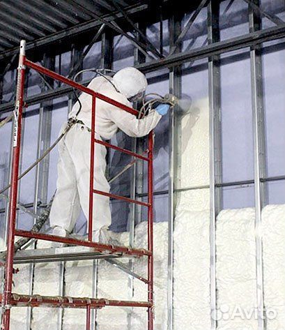 Утепление Пеноизолом / Пенополиуретаном ППУ