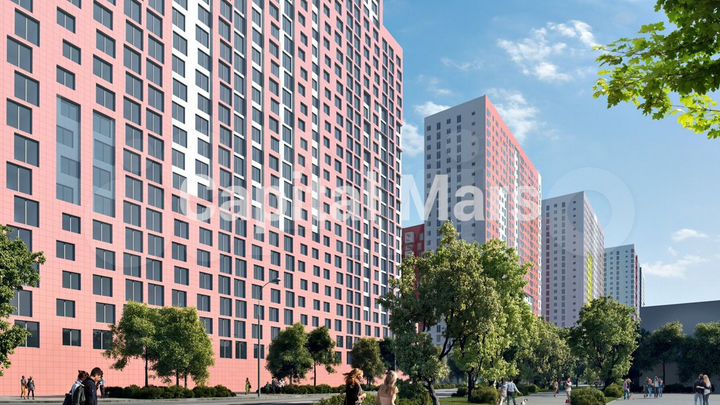 Своб. планировка, 44 м², 7/21 эт.