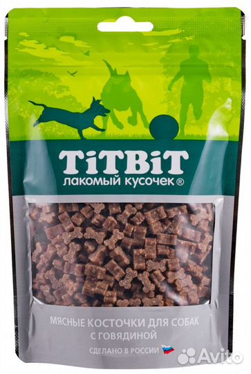 Титбит Косточки с говядиной / бараниной для собак