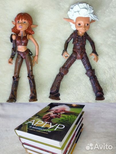 Новые 4 книги Артур и минипуты +2 фигурки