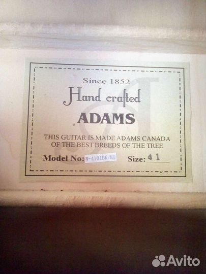 Акустическая гитара adams