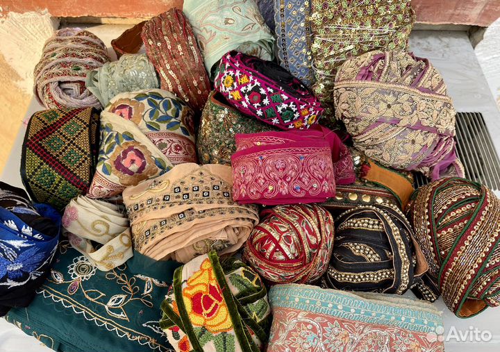 Тесьма ручная вышивка, ленты, бордер