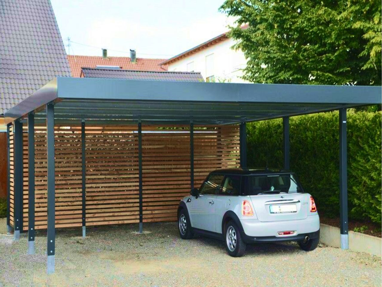 Carport aus Metall