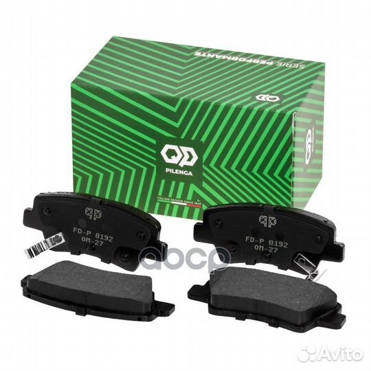 Колодки тормозные дисковые FDP8192 pilenga