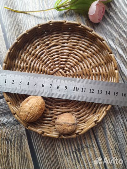 Тарелка плетеная под сухофрукты и орехи