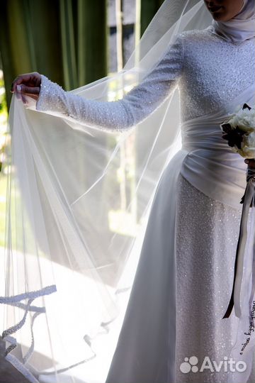 Свадебное платье на прокат размер m