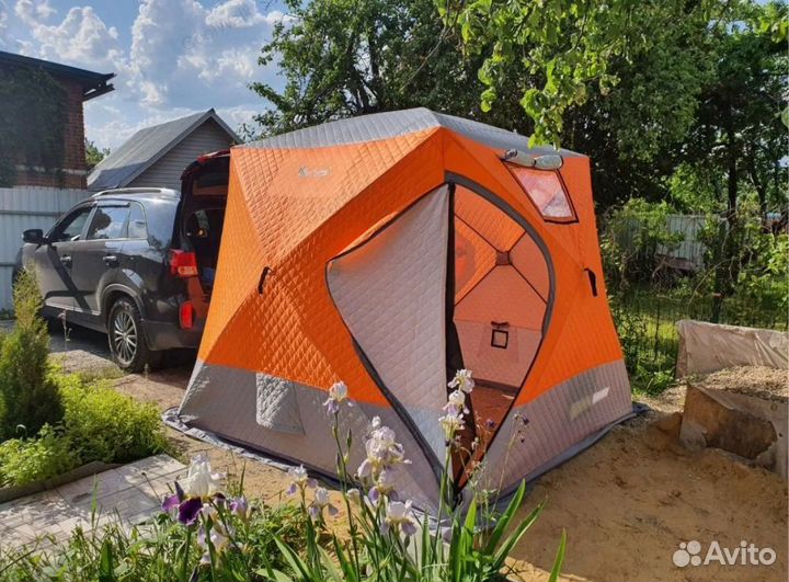 Трехслойная зимняя палатка куб Mircamping 2017