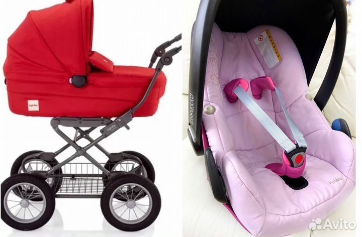 Коляска Inglesina Sofia Автолюлька Maxi Cosi 0+