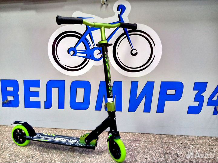 Самокат складной TechTeam Jogger 180 green