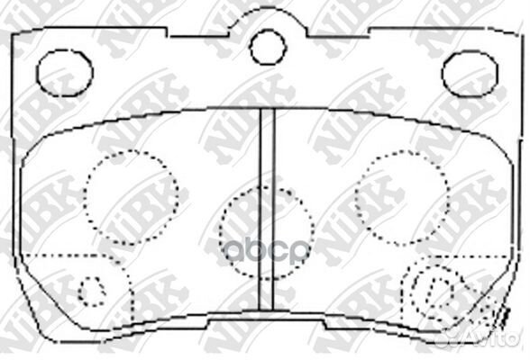 Колодки тормозные дисковые зад PN1494 NiBK