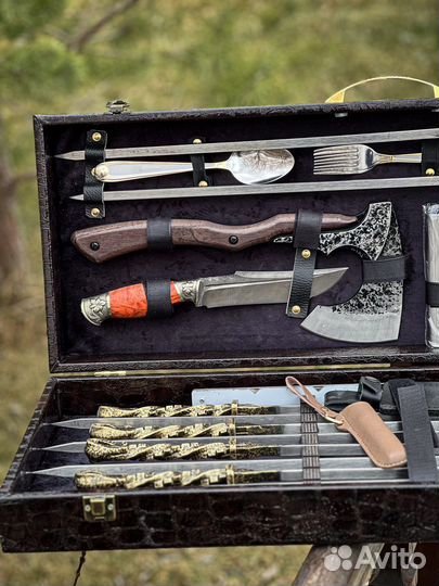 Шашлычный набор в кейсе