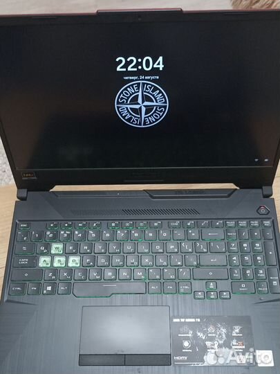 Игровой ноутбук asus TUF Gaming F15 nvidia 1650