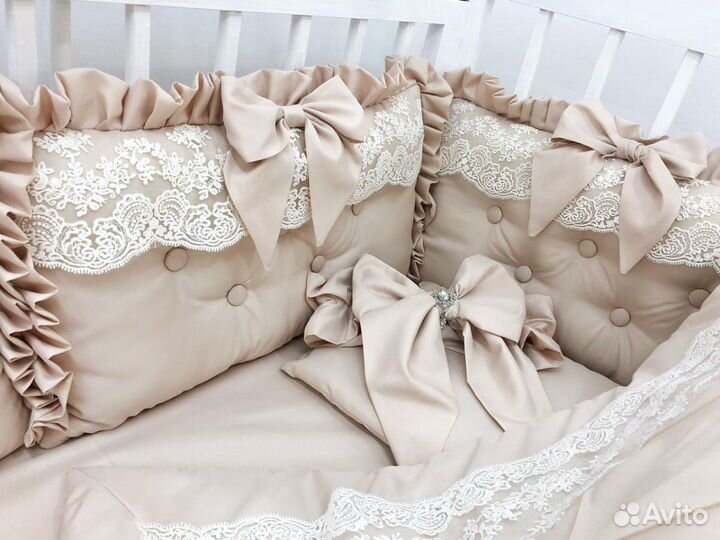 Новые комплекты в кроватку сатин