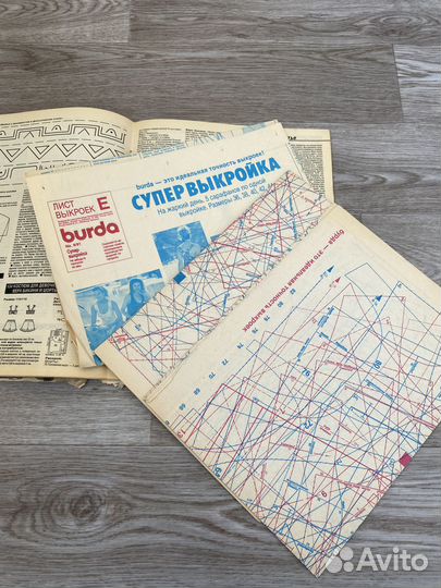 2 журнала Burda 6/1991 и 3/1996