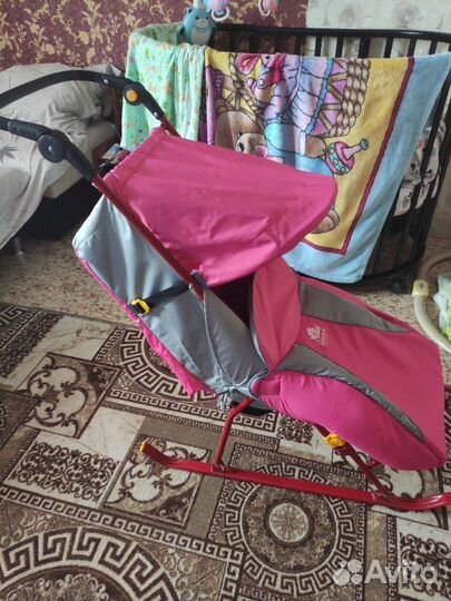 Санки коляска ника
