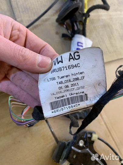 Стеклоподъемник проводка двери фольксваген Поло