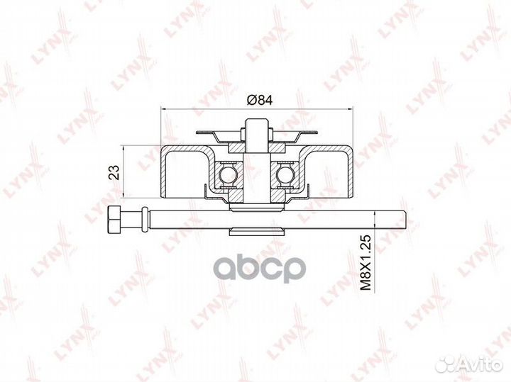 Ролик натяжной приводного ремня PB5017 lynxauto