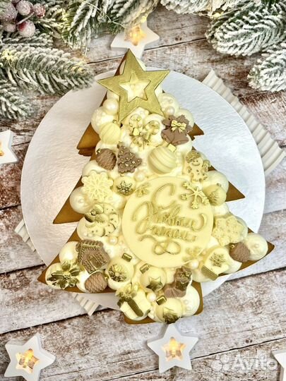 Новый год. Торт елка. Елочка с шоколадом