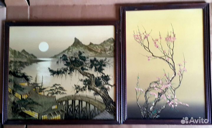 Картины Китайская живопись Сакура