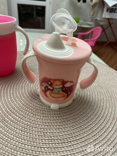 Детская посуда силиконовая тарелка,поильник