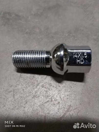 Колесные болты 14х1, 5 HD L24/49 хром ключ 17