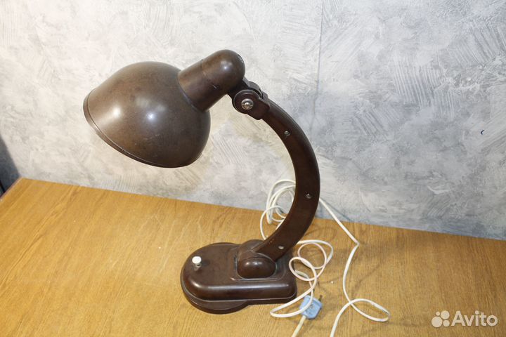 Лампа настольная карболитовая, лампа нквд