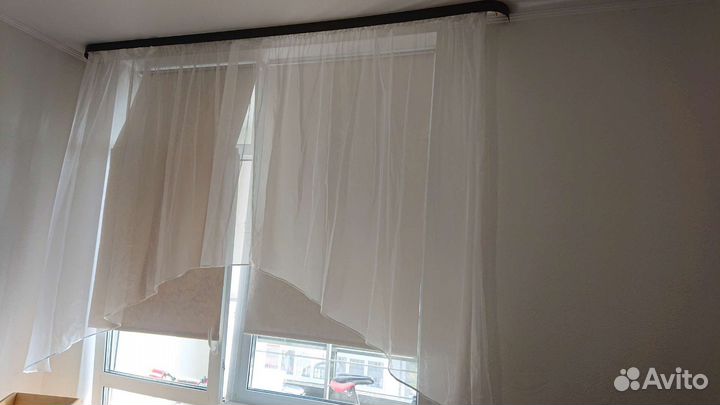 Тюль полукругом