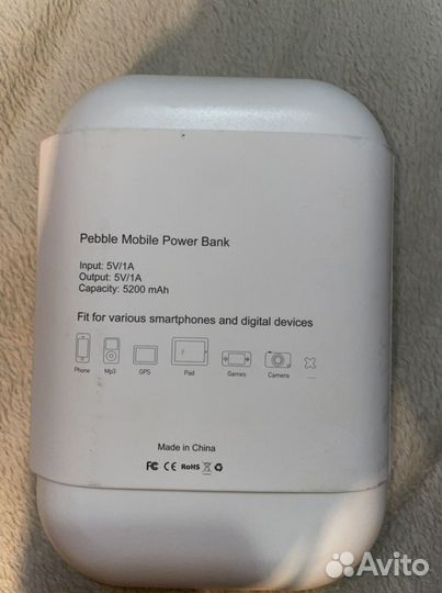 Внешний аккумулятор/ Mobile power bank Pebble 5200