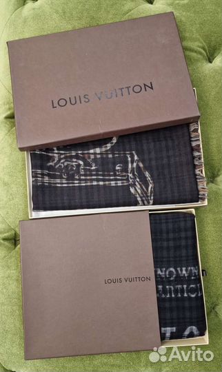 Шаль louis vuitton из мужской коллекции