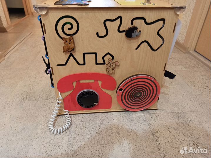 Детская развивающая игрушка Бизикуб 40х40х40